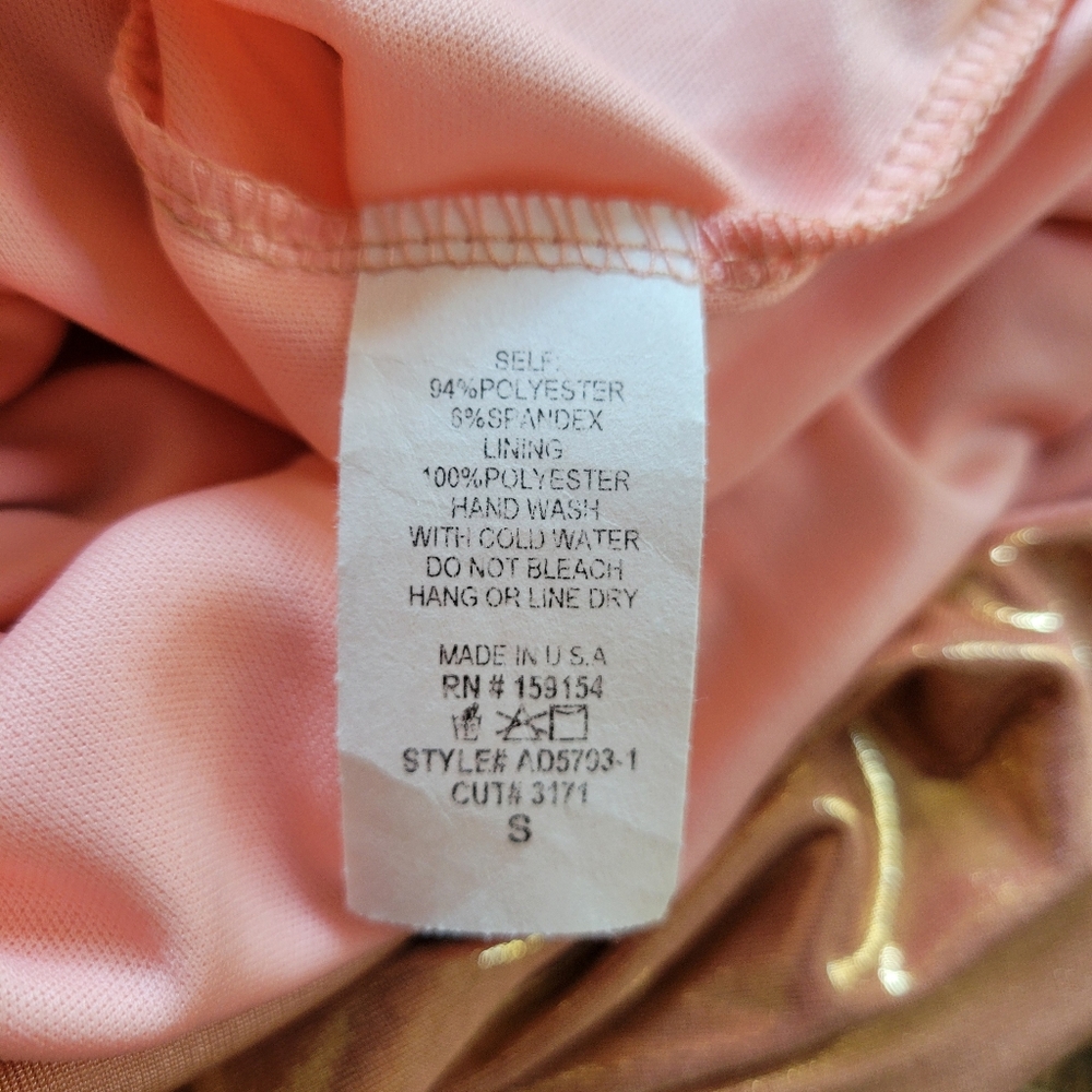 12th Tribe Halter Mini Dress Rose Gold Matalic Pink Cowl Neck Size Small - Picture 8 of 13